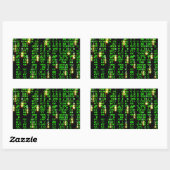 Code matrix rechthoekige sticker (Vel)