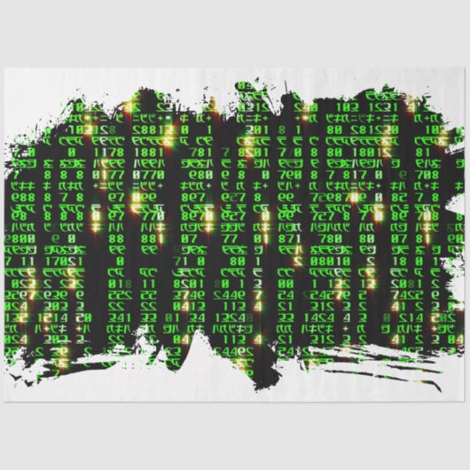 Code matrix tissuepapier (Voorkant)