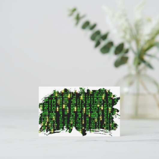 Code matrix visitekaartje (Staand voorkant)