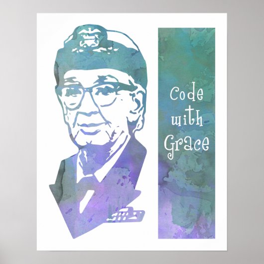 Code met Grace 16 x20-inch poster (Voorkant)