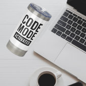 Code Mode Activated Code Developer Geïsoleerde Drinkbeker