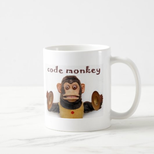 Code monkey Coffee Cup Mok computerprogramma (Rechts)