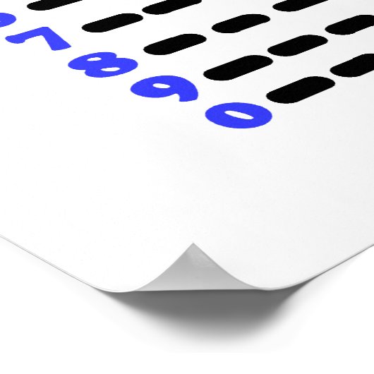 Code Morse Alphabet, Numéros, Poster Ponctuation (Coin)