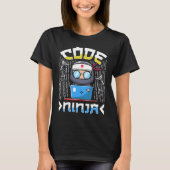 Code Ninja Coding Programming Costume Cyber Secur T-shirt (Voorkant)