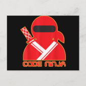 Code Ninja Computer Coding Engineer Funny Lovers Aankondigingskaart (Voorkant)