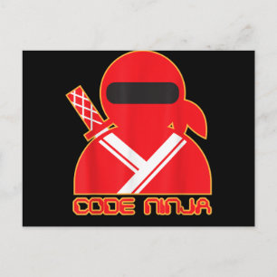 Code Ninja Computer Coding Engineer Funny Lovers Aankondigingskaart