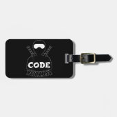 Code Ninja Computer Coding Engineer Funny Lovers Bagagelabel (Voorkant horizontaal)