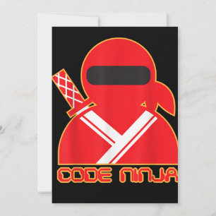 Code Ninja Computer Coding Engineer Funny Lovers Bedankkaart