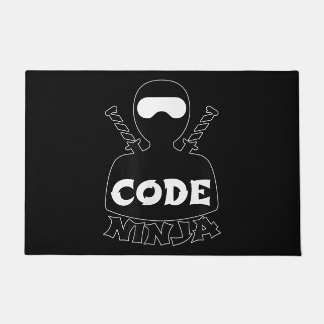 Code Ninja Computer Coding Engineer Funny Lovers Deurmat (Voorkant)