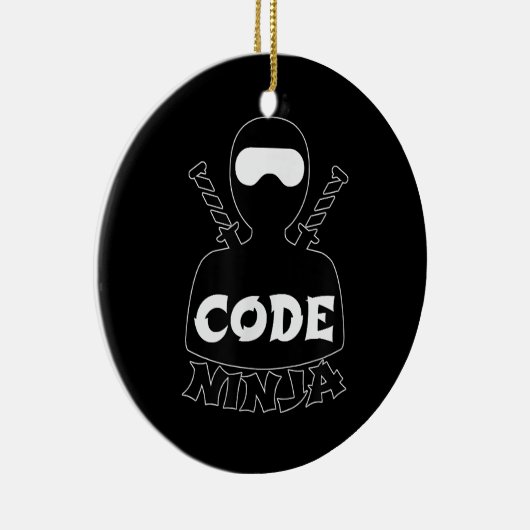 Code Ninja Computer Coding Engineer Funny Lovers Keramisch Ornament (Rechts)