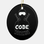 Code Ninja Computer Coding Engineer Funny Lovers Keramisch Ornament (Links)