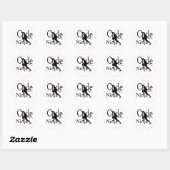 Code Ninja Ronde Sticker (Vel)
