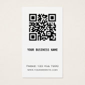 Code noir et blanc du QR (Devant)