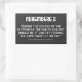 Code Nuremberg 1947 A. 9 Stickers Rectangulaires (Sac)