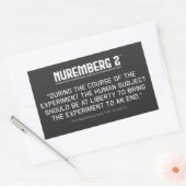 Code Nuremberg 1947 A. 9 Stickers Rectangulaires (Enveloppe)
