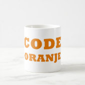 Code Oranje Dutch Pride Mok: Snip in stijl Koffiemok (Center)