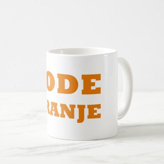 Code Oranje Dutch Pride Mug : Sip in Style (Devant droit)