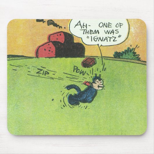 "Code postal! Pow !" Tapis de souris (Devant)