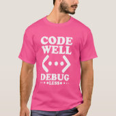 Code Programming Computer Nerd Software Engineer C T-shirt (Voorkant)