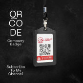 Code QR Abonnez-Vous À Mon Badge De Compagnie De C