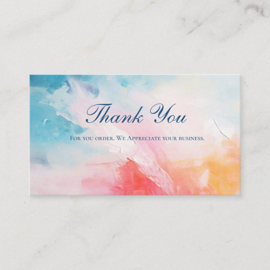 Code QR Abstrait Cartes de remerciements professio (Devant)