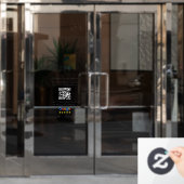 Code QR Autocollant de fenêtre en vinyle pour Goog (Porte de bureau)