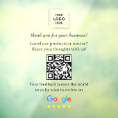 Code QR Autocollant de fenêtre en vinyle pour Goog (Feuille 3)
