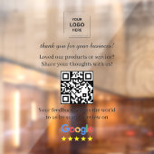 Code QR Autocollant de fenêtre en vinyle pour Goog (Feuille 2)