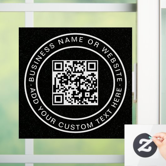Code QR | Autocollant de fenêtre moderne et élégan (Maison)