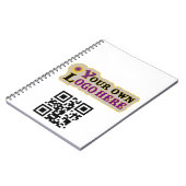 Code QR avant personnalisé et Carnet de texte (Côté gauche)