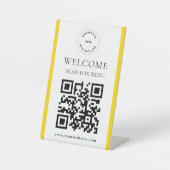 Code QR avec logo personnalisé Panneau de socle po (Recto)