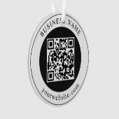 Code QR avec nom d'entreprise modifiable (devant)