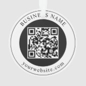 Code QR avec nom d'entreprise modifiable (dos)