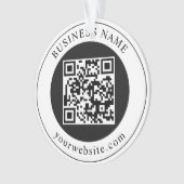 Code QR avec nom d'entreprise modifiable (devant)