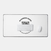 Code QR avec nom d'entreprise Texte circulaire gra (Clavier et souris)