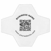 Code QR avec nom d'entreprise Texte circulaire gra (Plat)