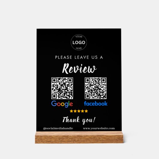 Code Qr Avis Google Reviews Avis sur l'entreprise (Recto)