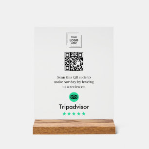 Code QR Avis Tripadvisor Style Tablette Acrylique