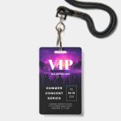 Code QR Badge de Concert VIP (Avant avec lanière)