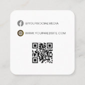 Code QR | Balise de blocage du prix Étiquette du v (Dos)