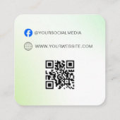Code QR | Balise de Étiquette de vêtements bleus P (Dos)
