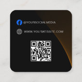 Code QR | Balise de Étiquette de vêtements bleus P (Dos)