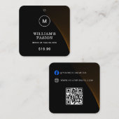 Code QR | Balise de Étiquette de vêtements bleus P (Devant / Derrière)