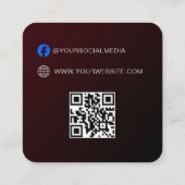 Code QR | Balise de Étiquette de vêtements bleus P (Dos)