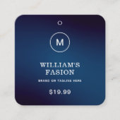 Code QR | Balise de Étiquette de vêtements bleus P (Devant)