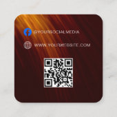 Code QR | Balise de Étiquette de vêtements bleus P (Dos)