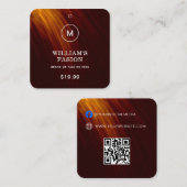 Code QR | Balise de Étiquette de vêtements bleus P (Devant / Derrière)
