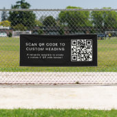 Code QR | Bannière extérieure Scan Me Business Gre (En situation)