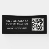 Code QR | Bannière extérieure Scan Me Business Gre (Horizontal)