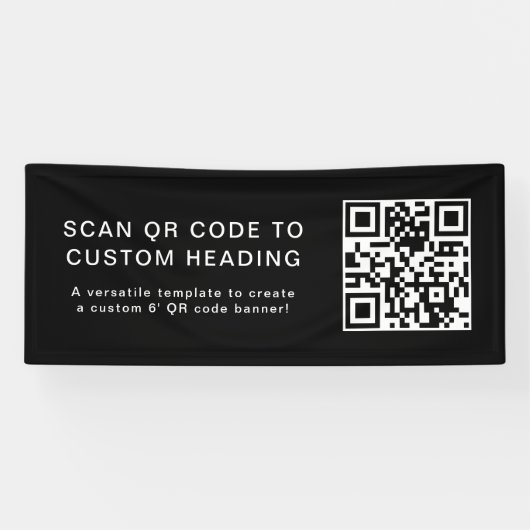 Code QR | Bannière extérieure Scan Me Business Gre (Horizontal)